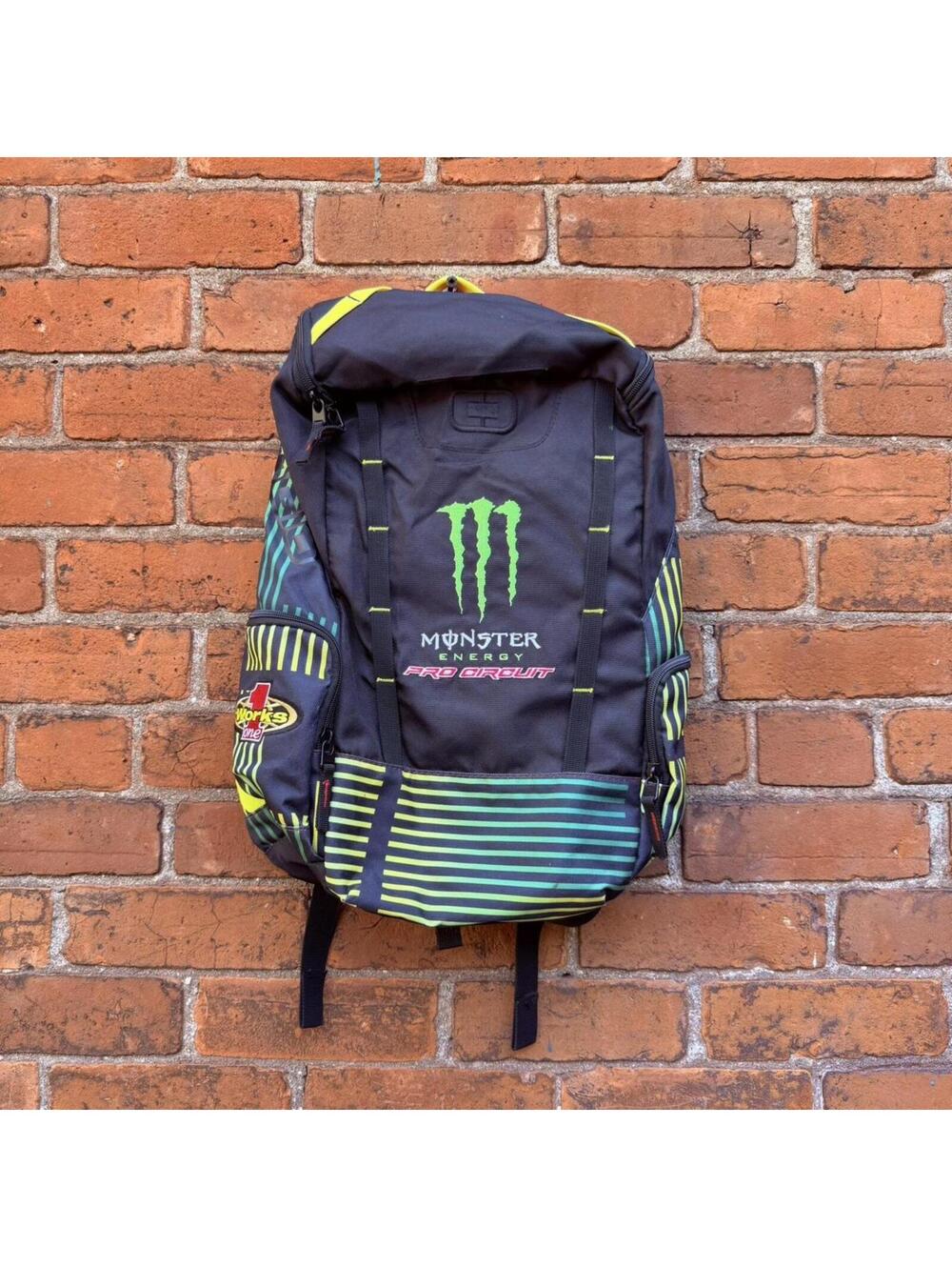 Vintage monster energy pro circuit backpack